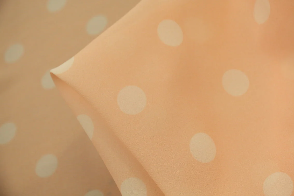 Last Chance of Sugared Peach Double Georgette