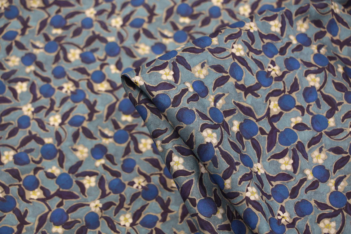 Lemon Grove Blue - Liberty Tana Lawn