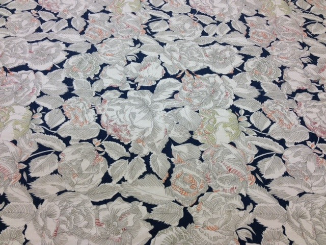 Liberty - August Rose Navy Tana Lawn - Image 2