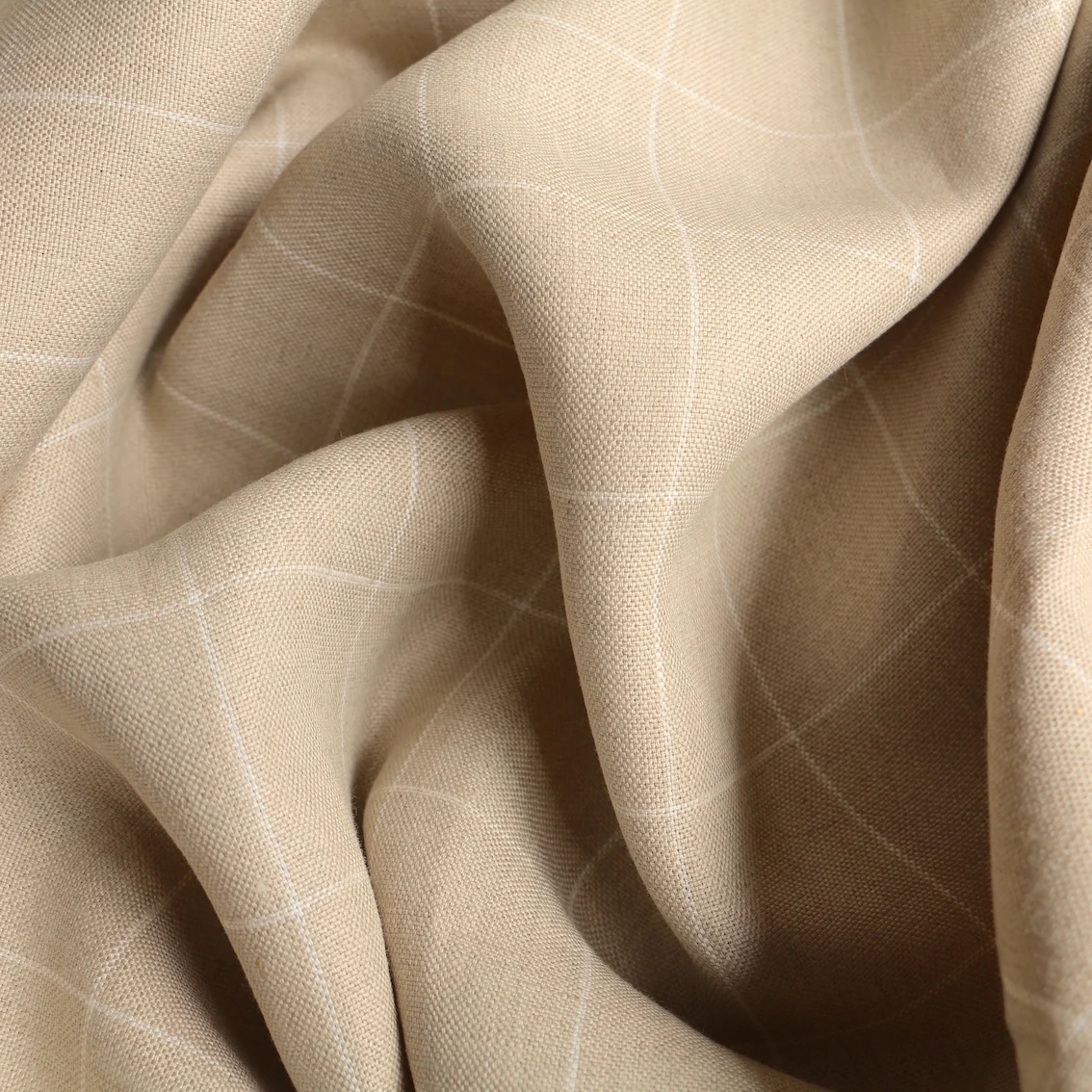 Lines In The Sand Linen Check - Image 2