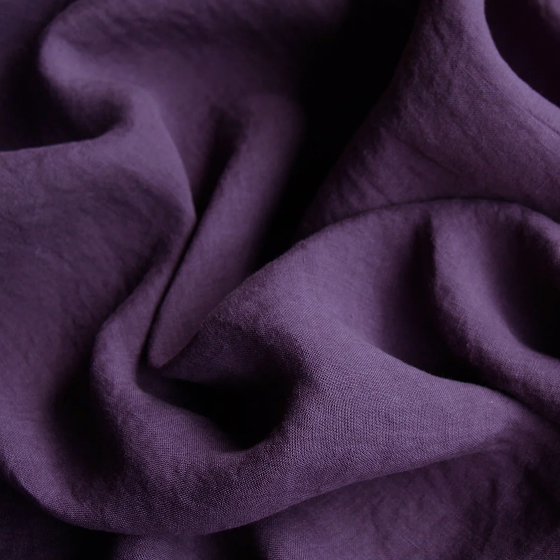 Linford Aubergine Washed Linen - Image 2