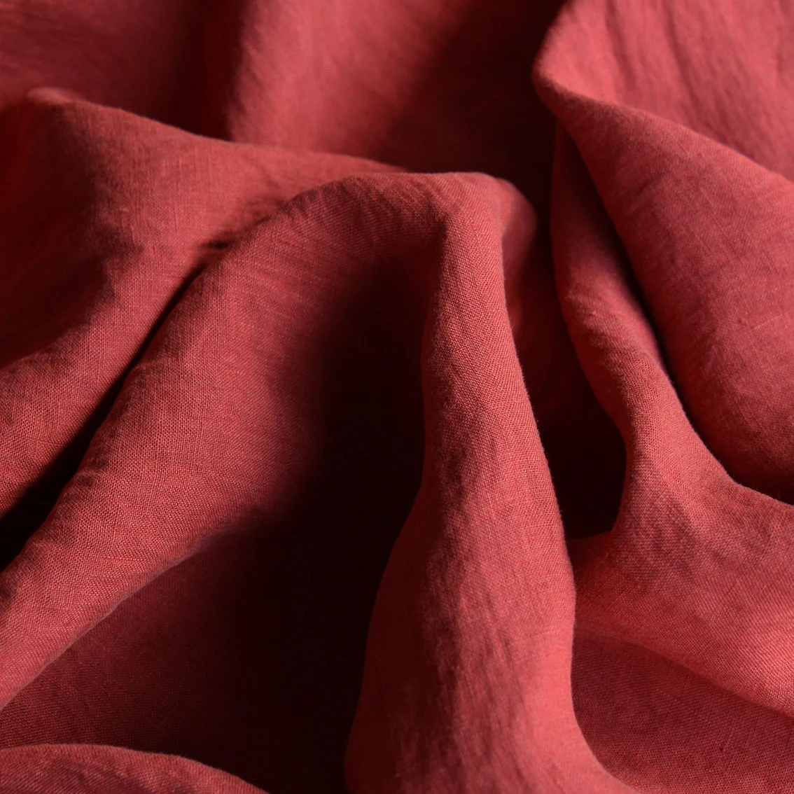 Linford Rust Washed Linen - Image 2