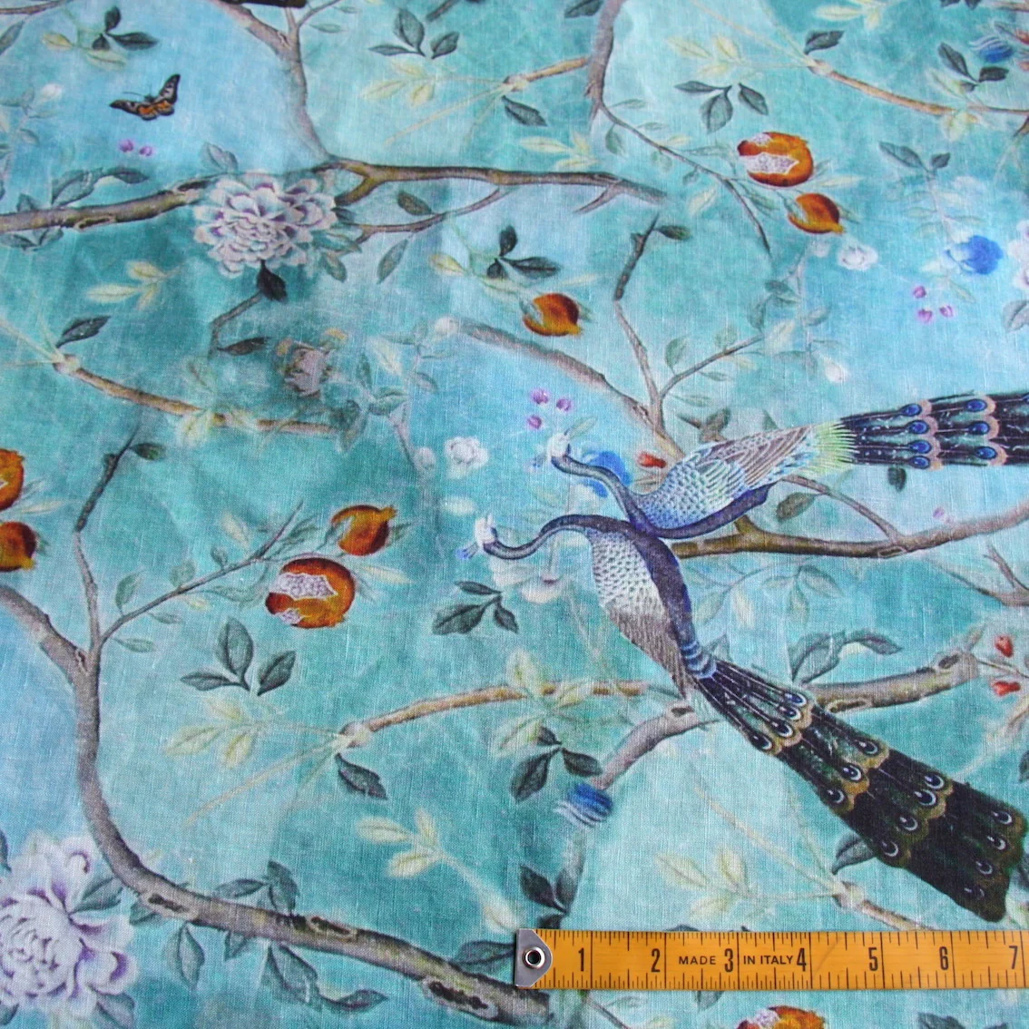 Love In The Garden Washed Printed Linen - Image 3