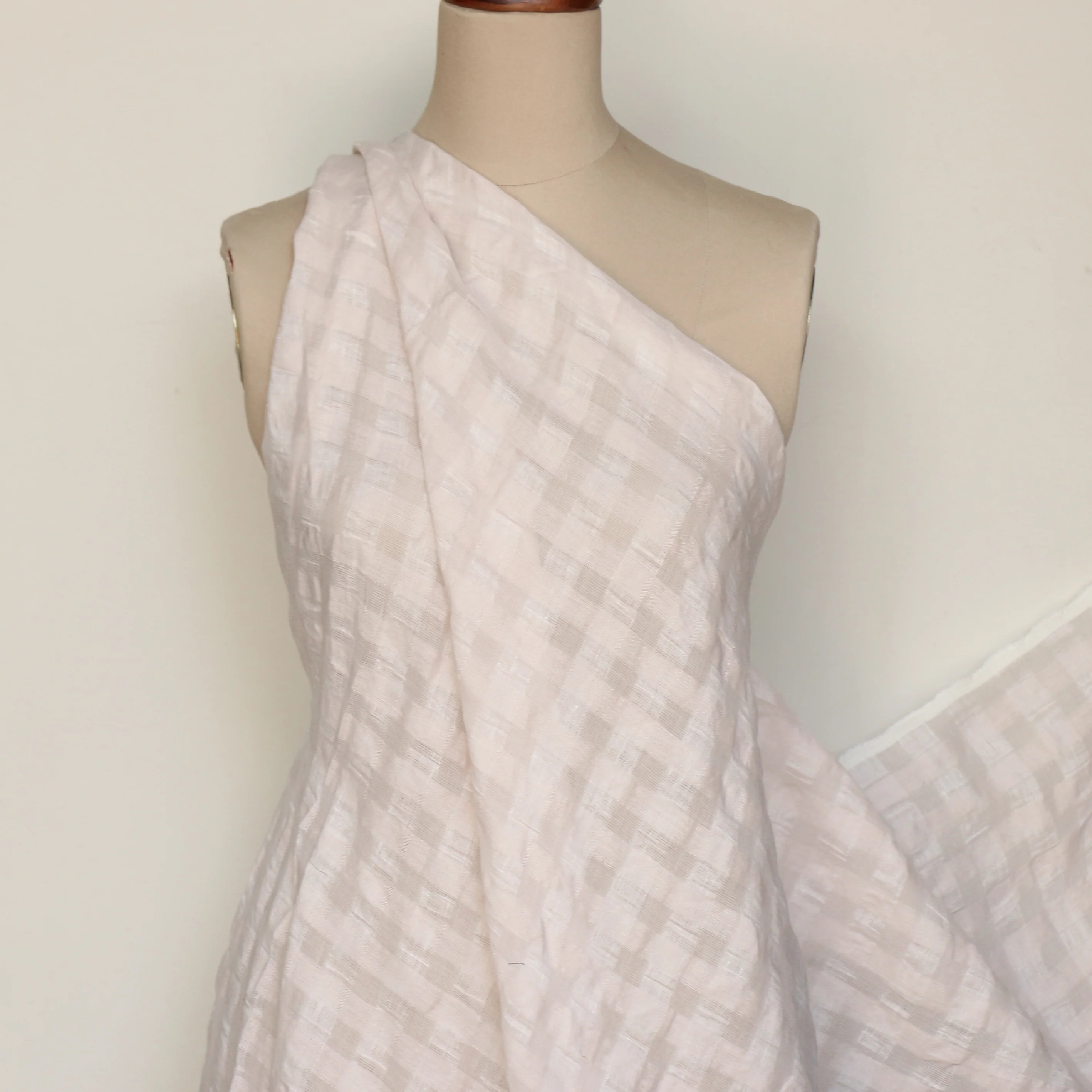 Lucia Check Shell Pink - Image 4