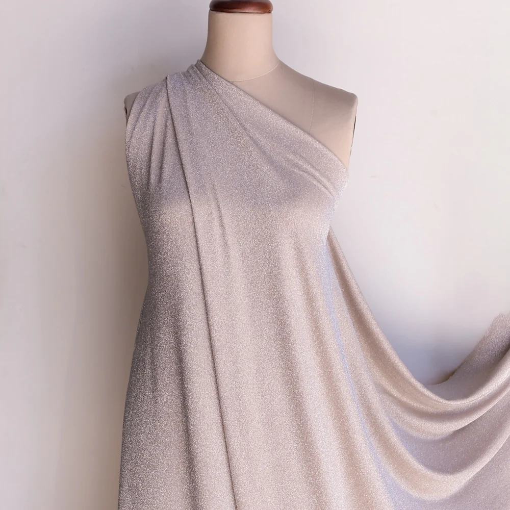 Lurex Jersey Oyster - Image 4
