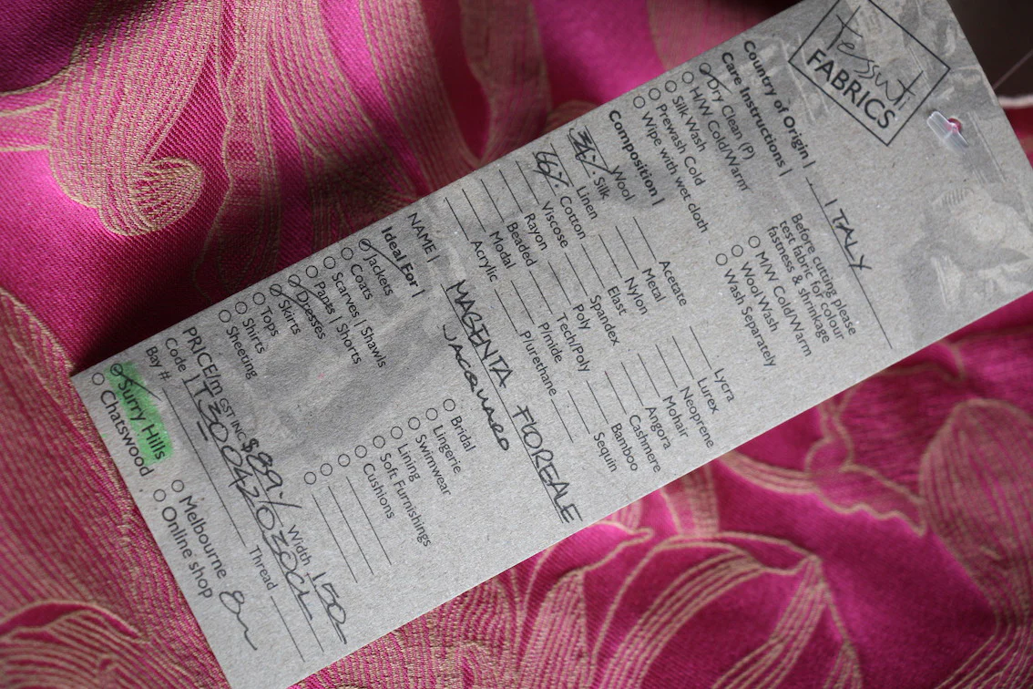 Magenta Floreale Jacquard - Image 4