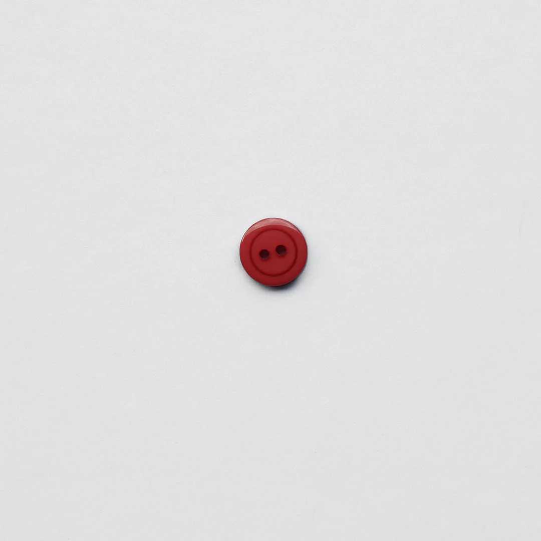 Matte Flat Button - Burnt Orange - 13mm - Image 3