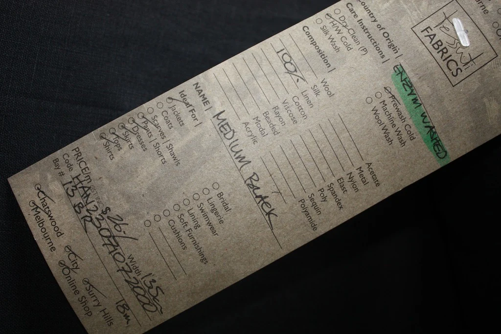 Medium Black - Enzyme Washed Linen - Image 3