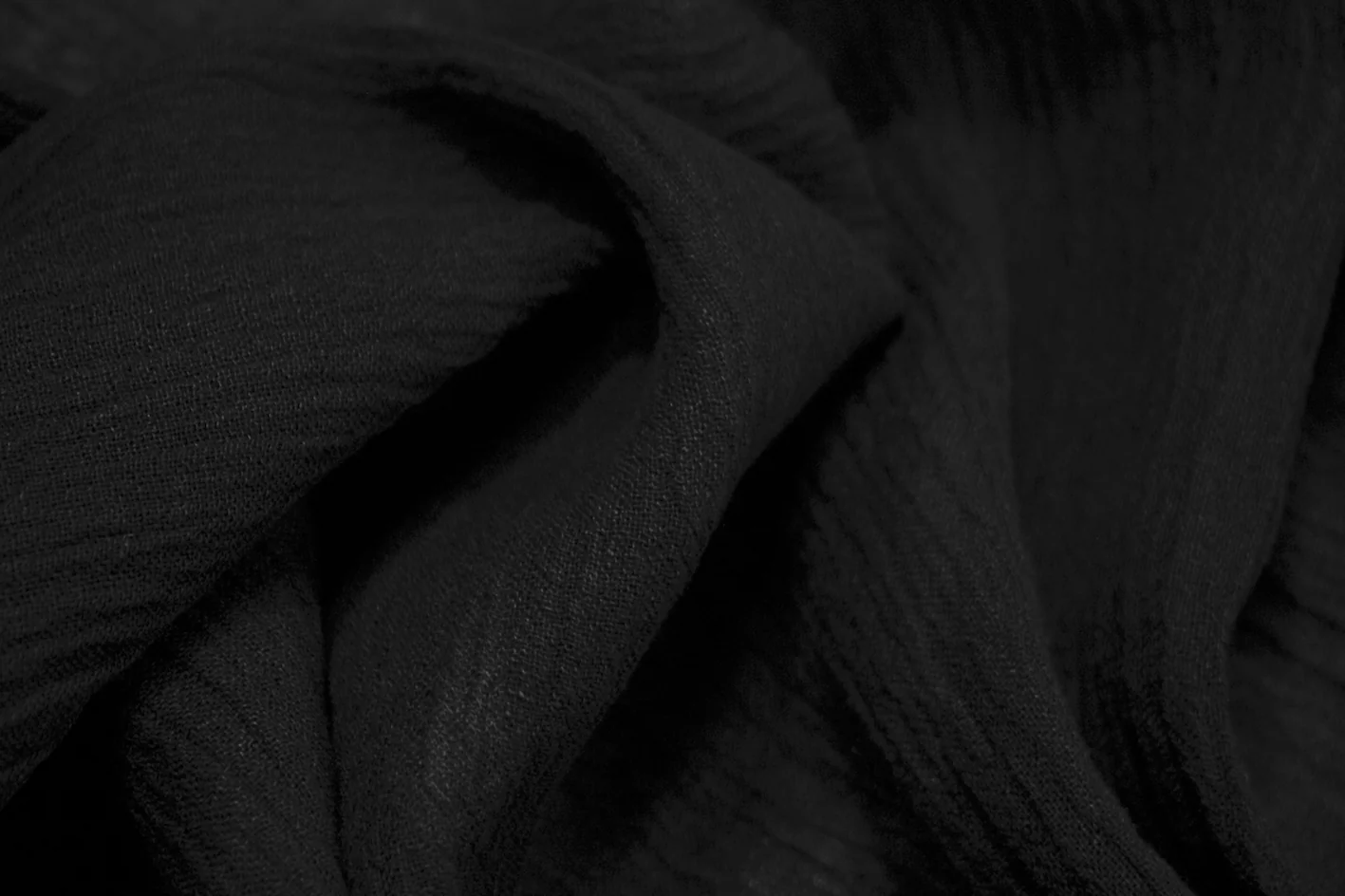 Midnight Crinkle Linen - Image 2