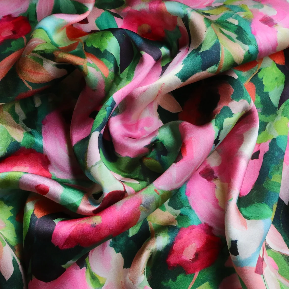 Midsummer Bloom Silk Satin - Image 2