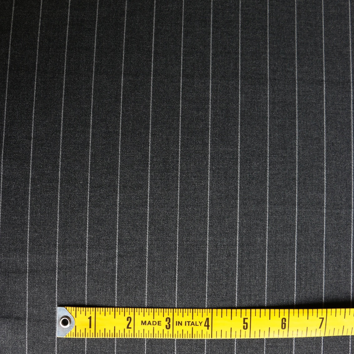 Milan Stripe - Grey Pinstripe Suiting - Image 4