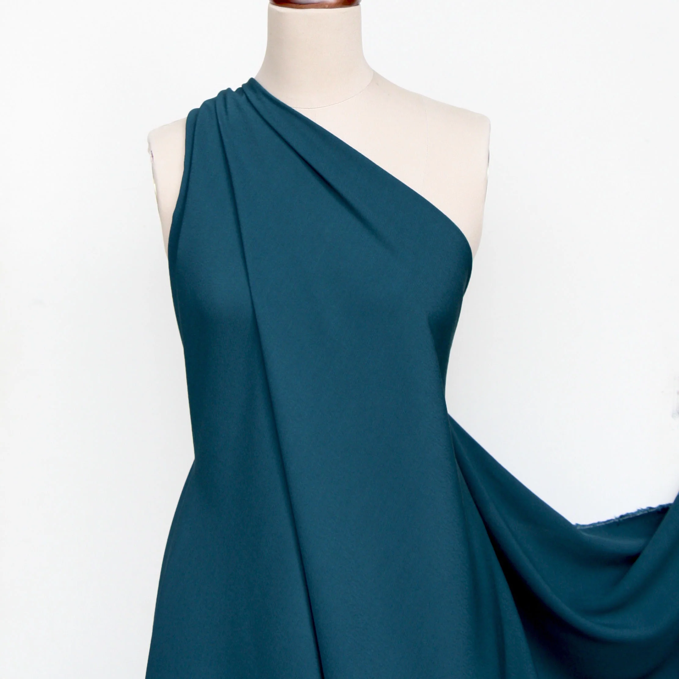 Moss Crepe Teal - Image 3