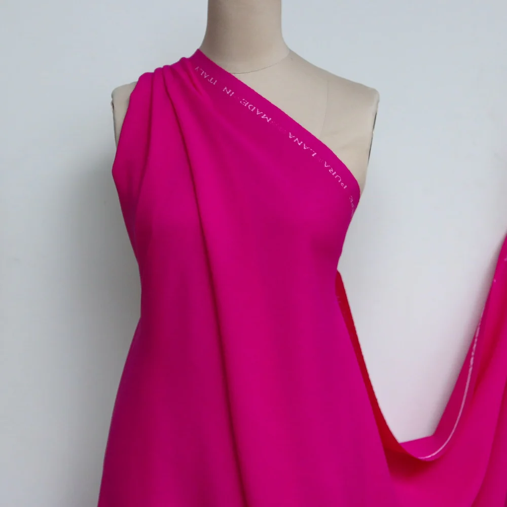 Motiv Fuchsia Pink Wool Crepe - Image 5