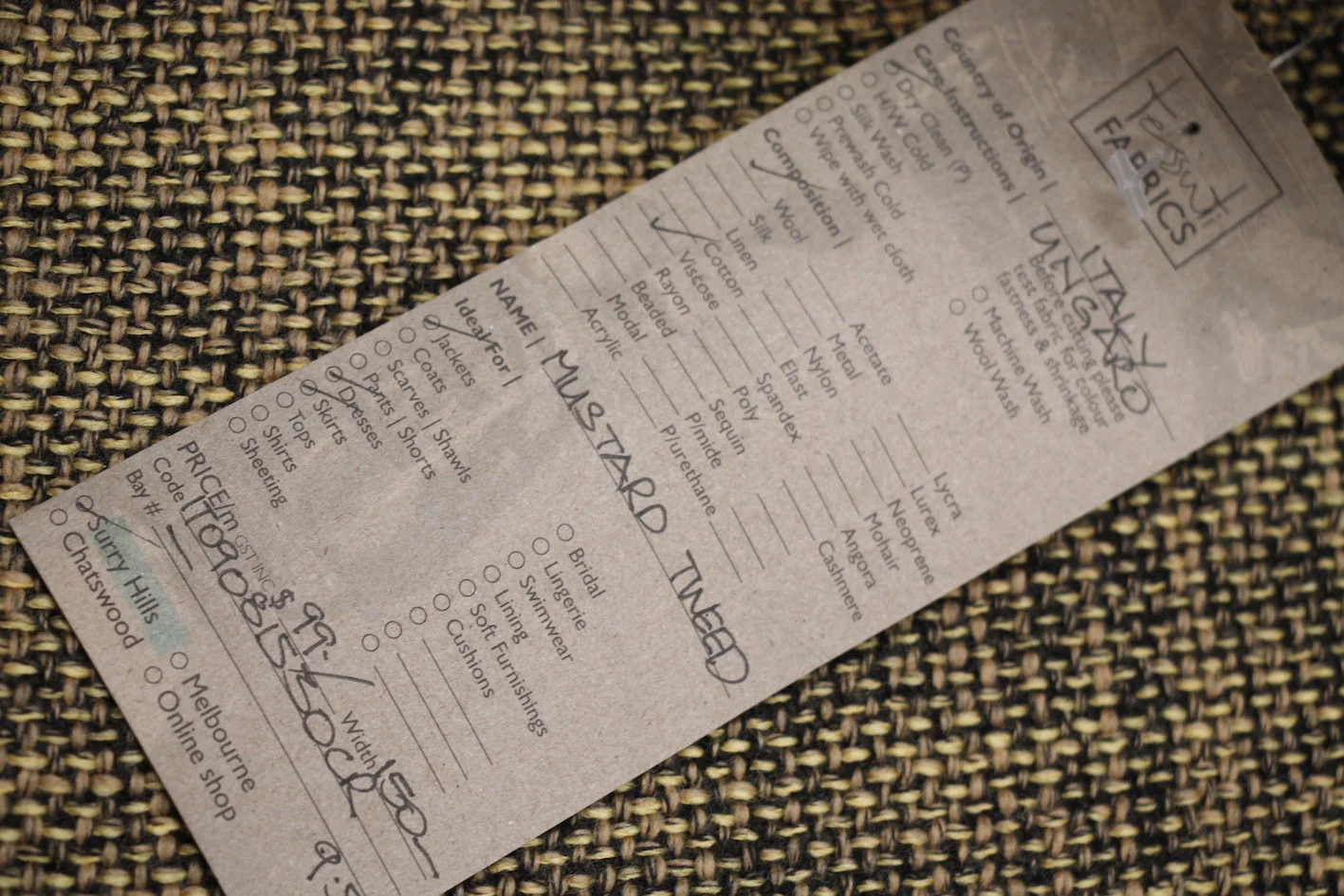Mustard Tweed - Image 2