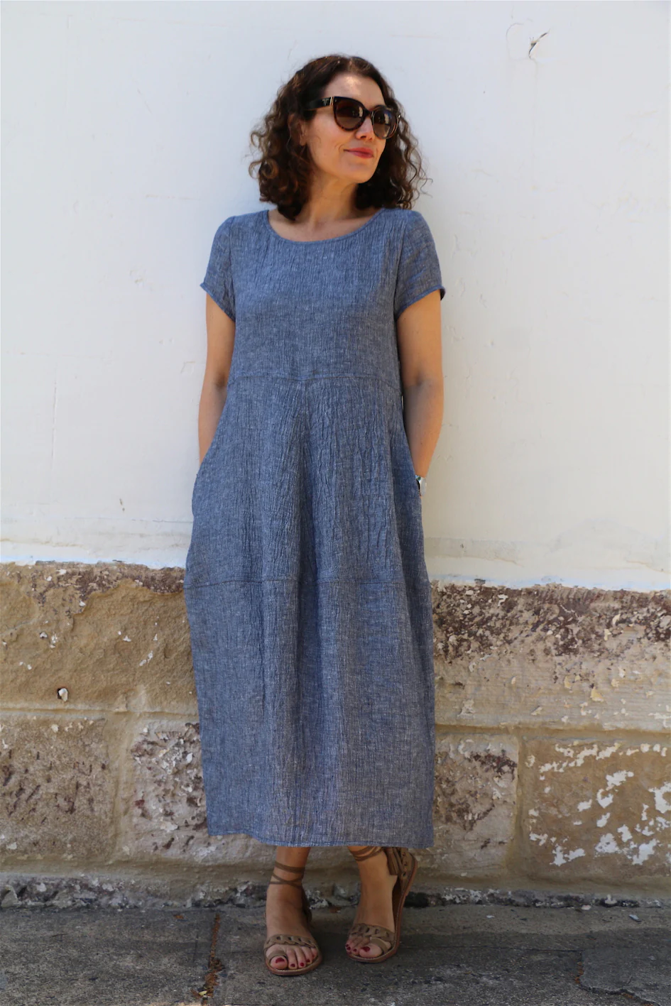 Navy Crush - Crinkle Linen - Image 4