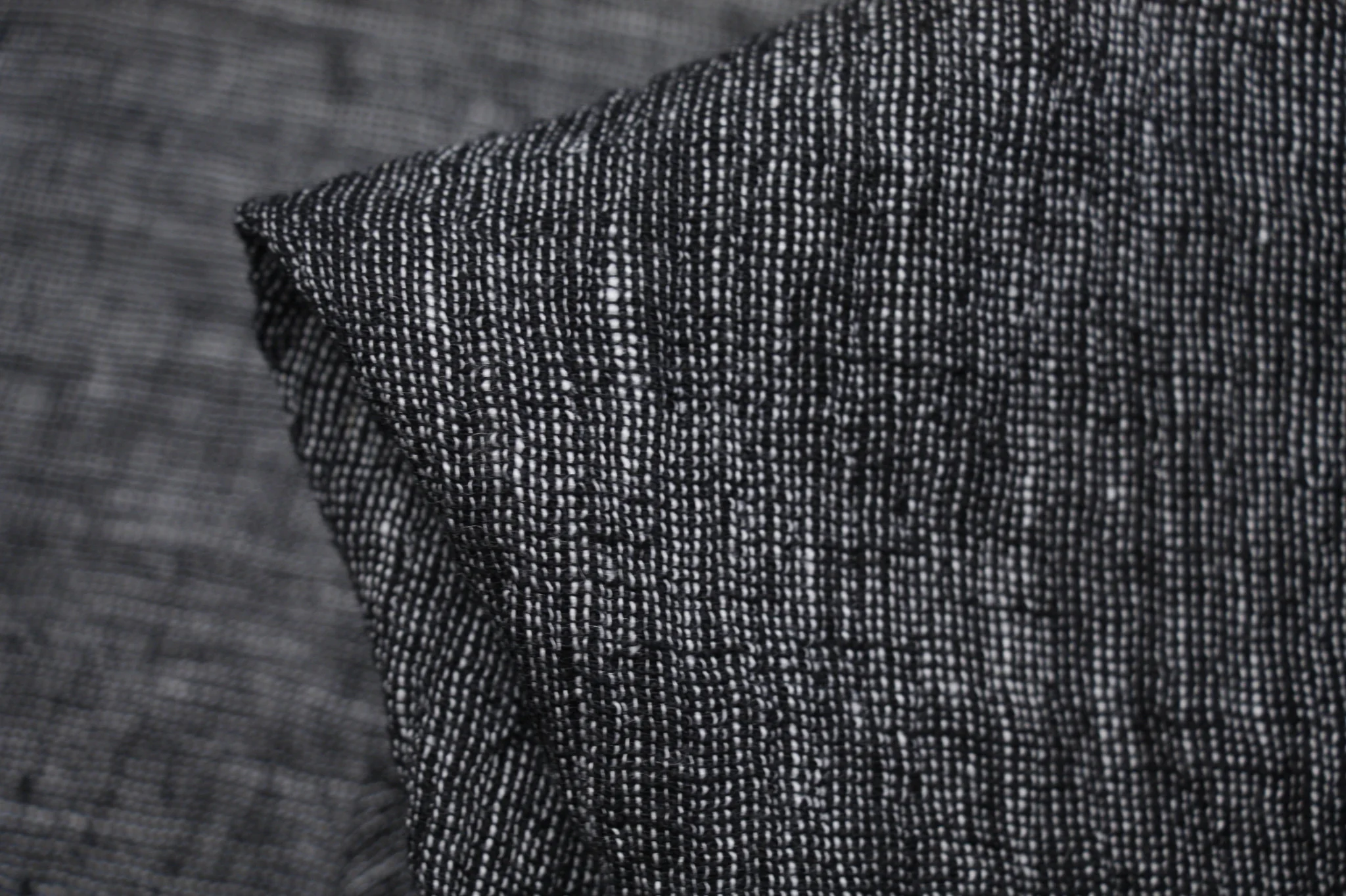 Navy White Crinkle