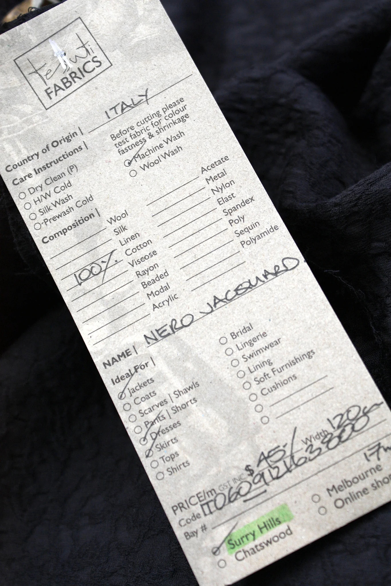 Nero Jacquard - Image 5