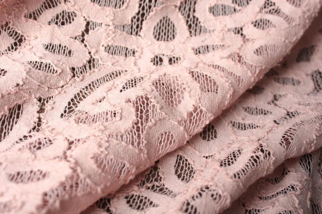 Nude Lame Lace