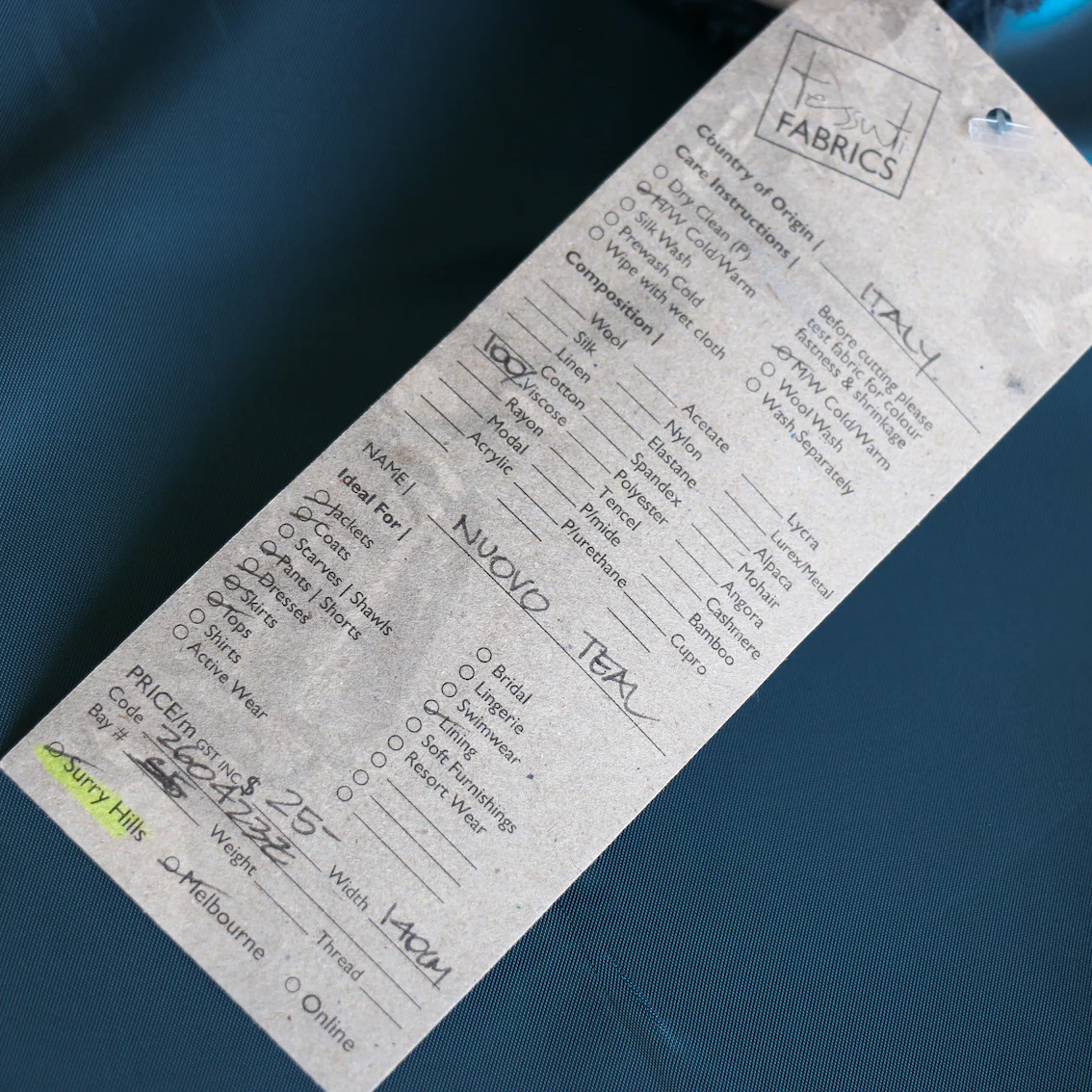 Nuovo Teal Lining - Image 3