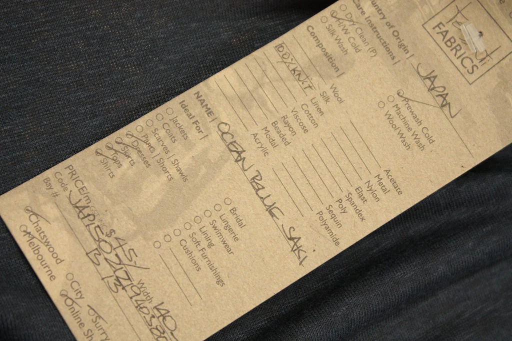 Ocean Blue Sake - Linen Knit - Image 4
