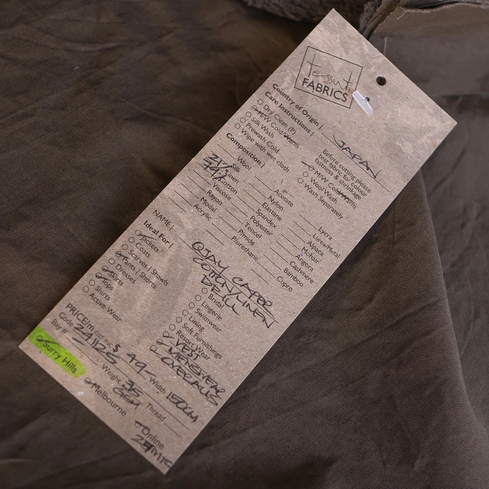 Ojay Caper - Cotton/Linen Drill - Image 3