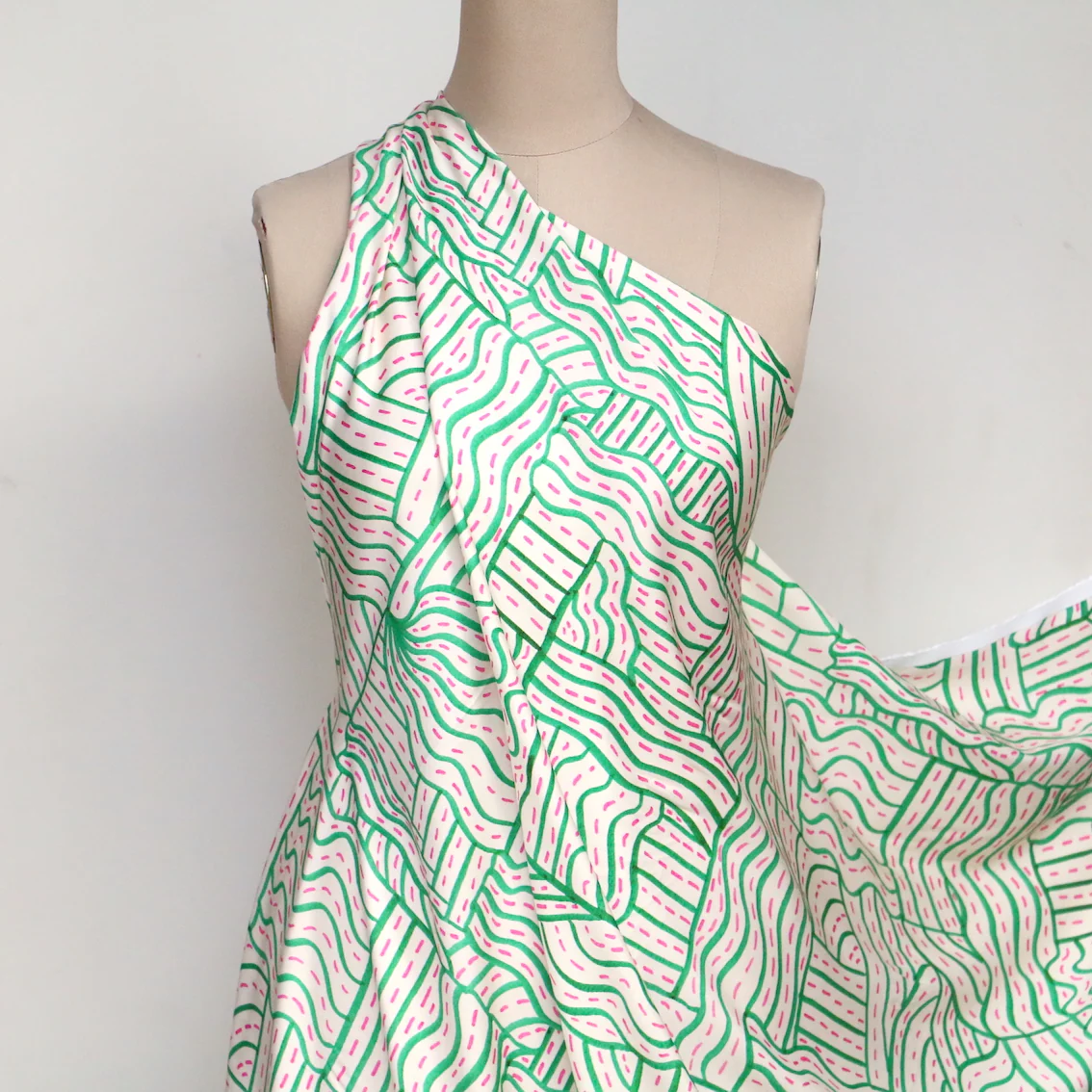 On The Road Again Viscose Twill Sateen - Image 6