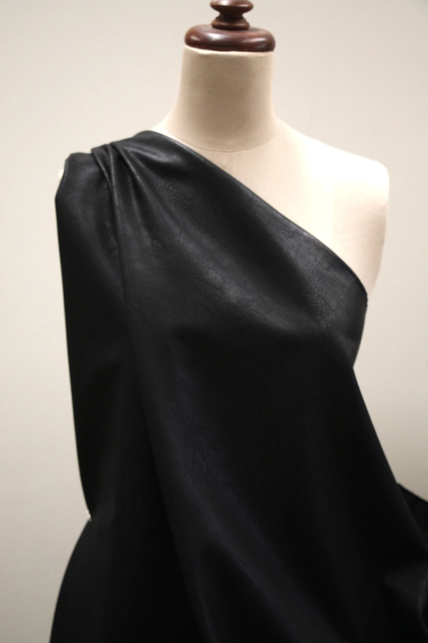 Pebbled Faux Leather Black - Image 3