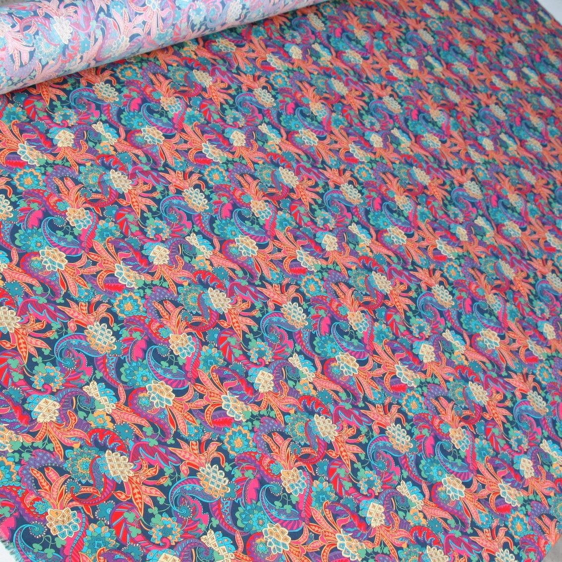 Pineapple Paisley Red - Liberty Tana Lawn™ - Image 5