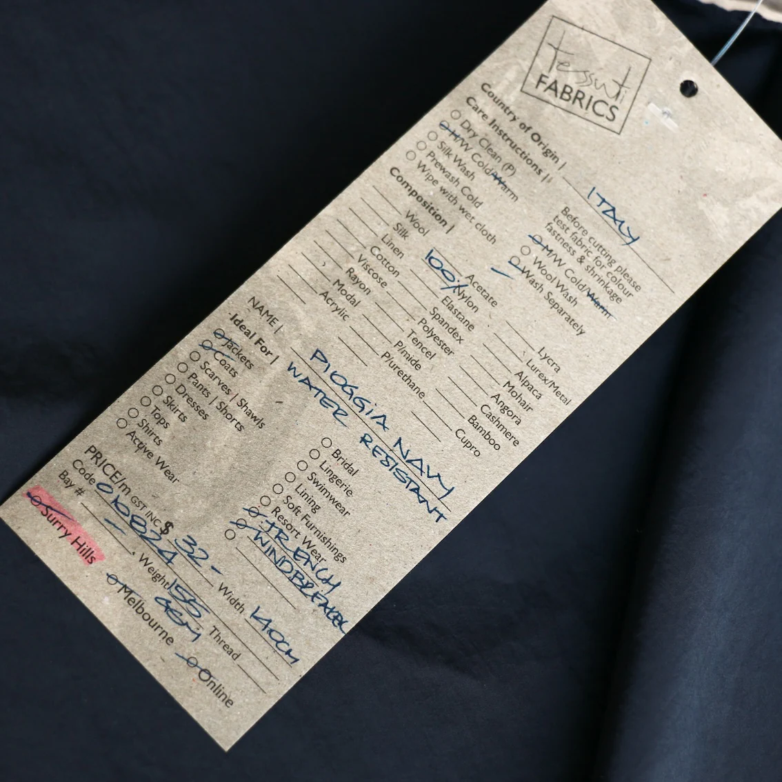 Pioggia Navy - Water Resistant - Image 4