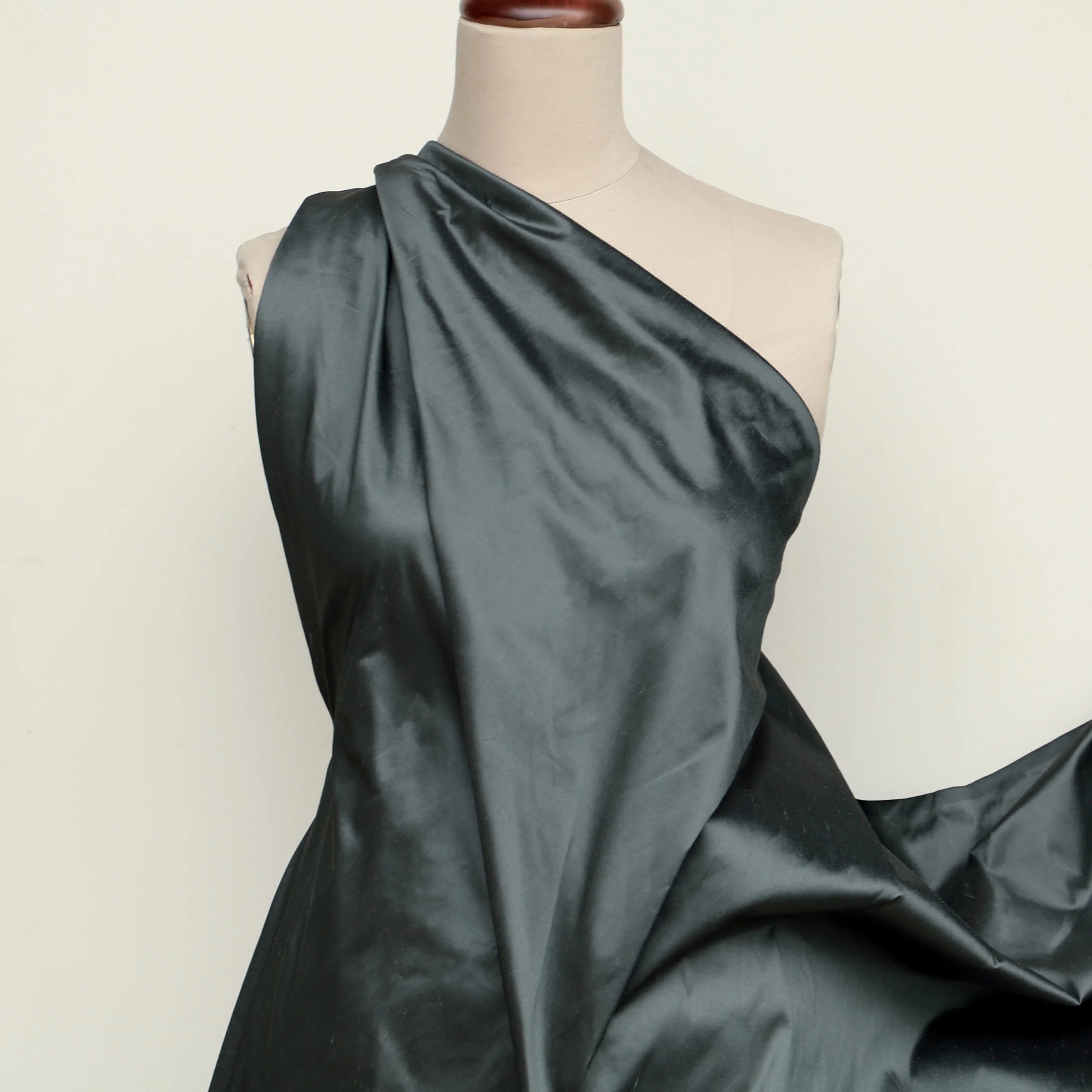 Charcoal Silk Dupion - Image 3