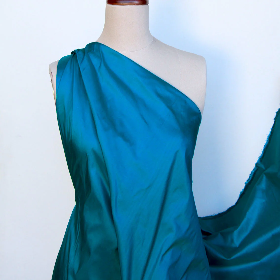 Princess Peacock Silk Dupion - Image 3