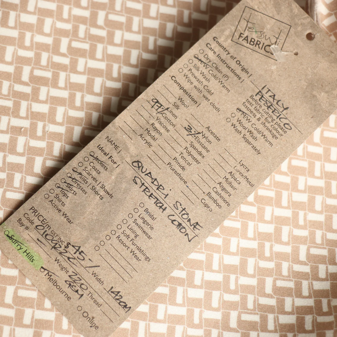 Quadri Stone Stretch Cotton - Image 4
