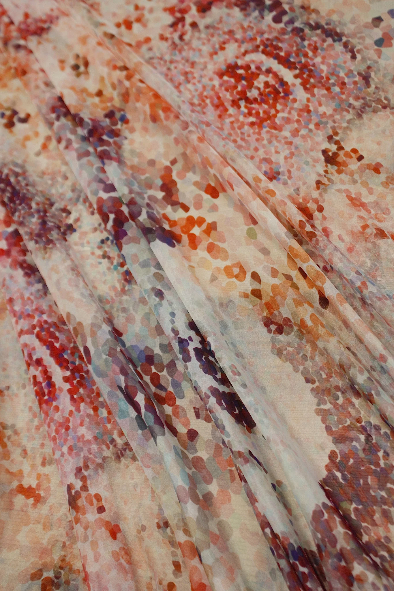 Red Confetti Chiffon - Image 3