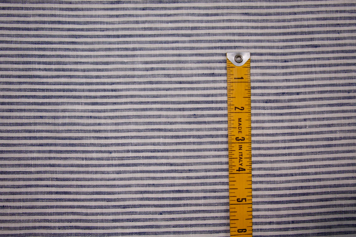 River Stripe Washed Linen - Image 3