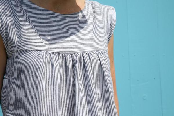 River Stripe Washed Linen - Image 9