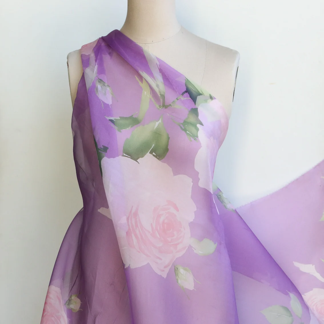 Rosette's On Lilac - Silk Organza - Image 5