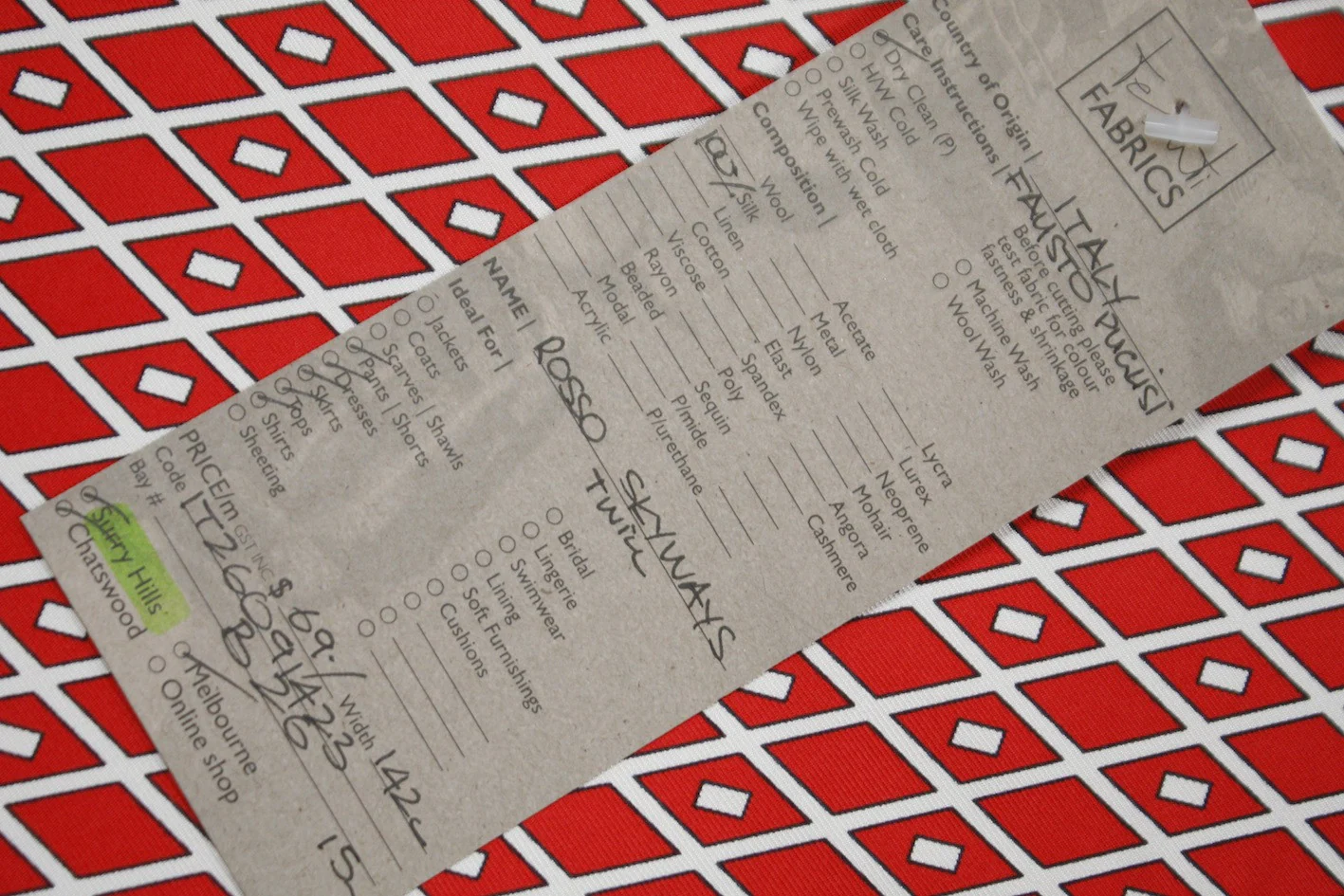 Rosso Skyways Twill - Image 4