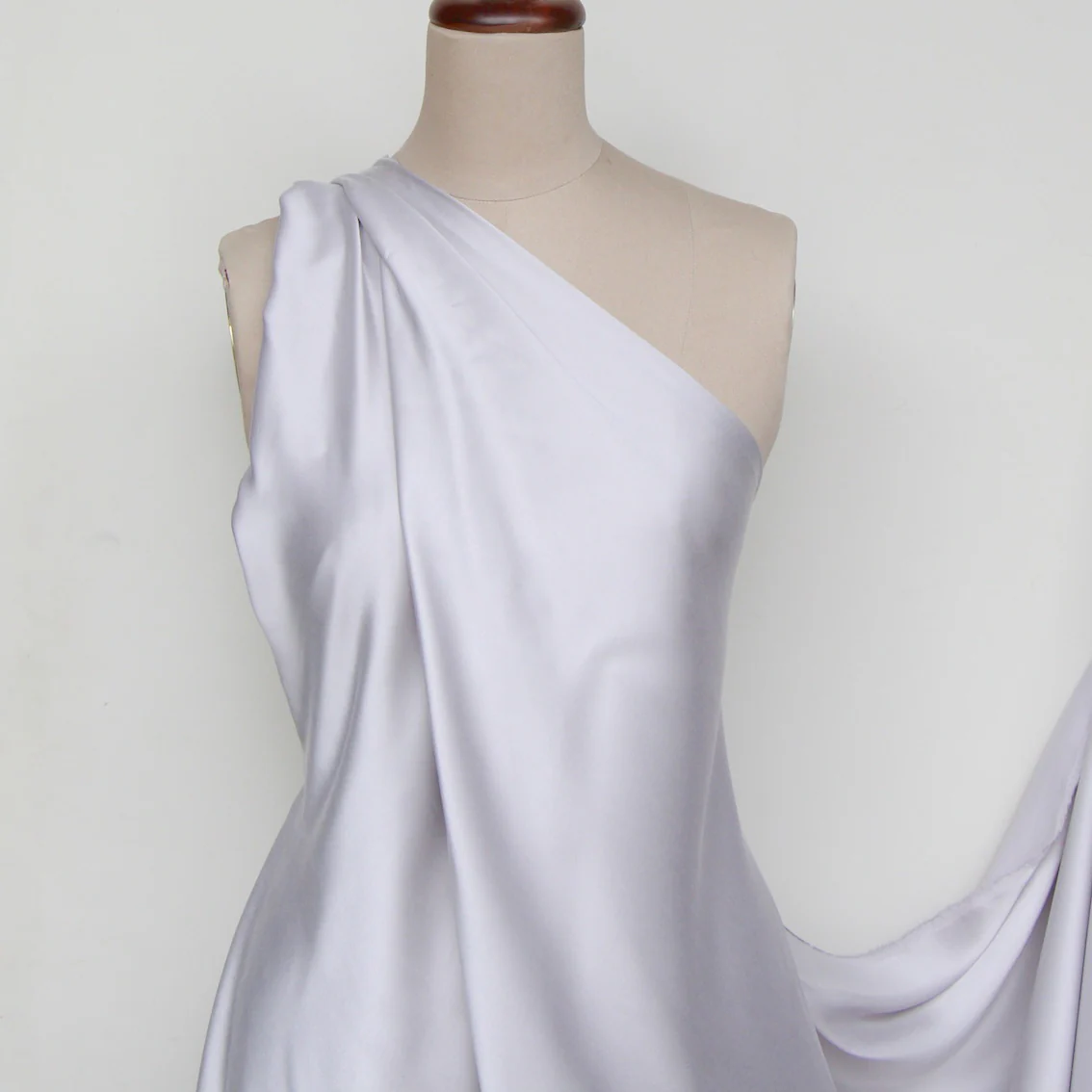 Silver Cloud Silk Satin - Image 4