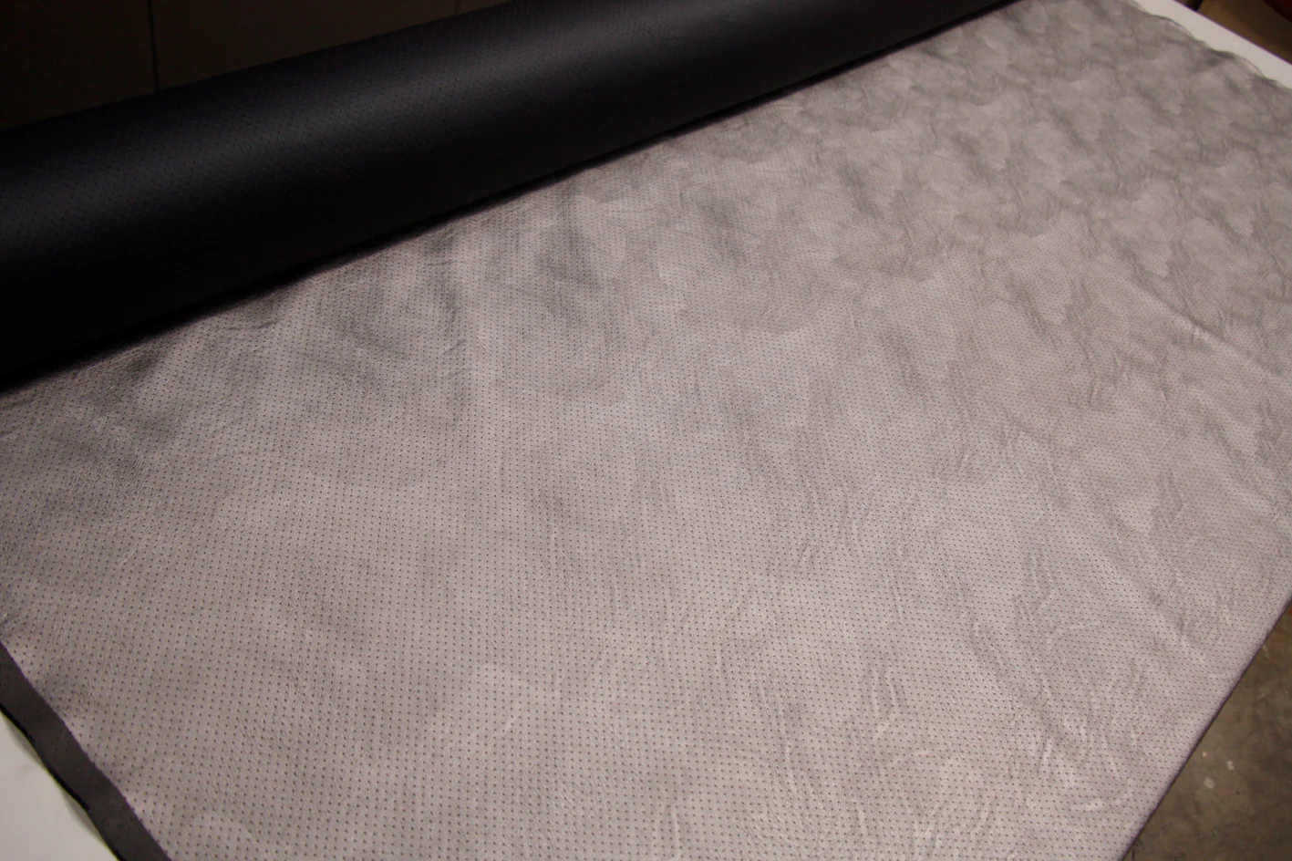 Silver Perforated Faux Leather - Image 4