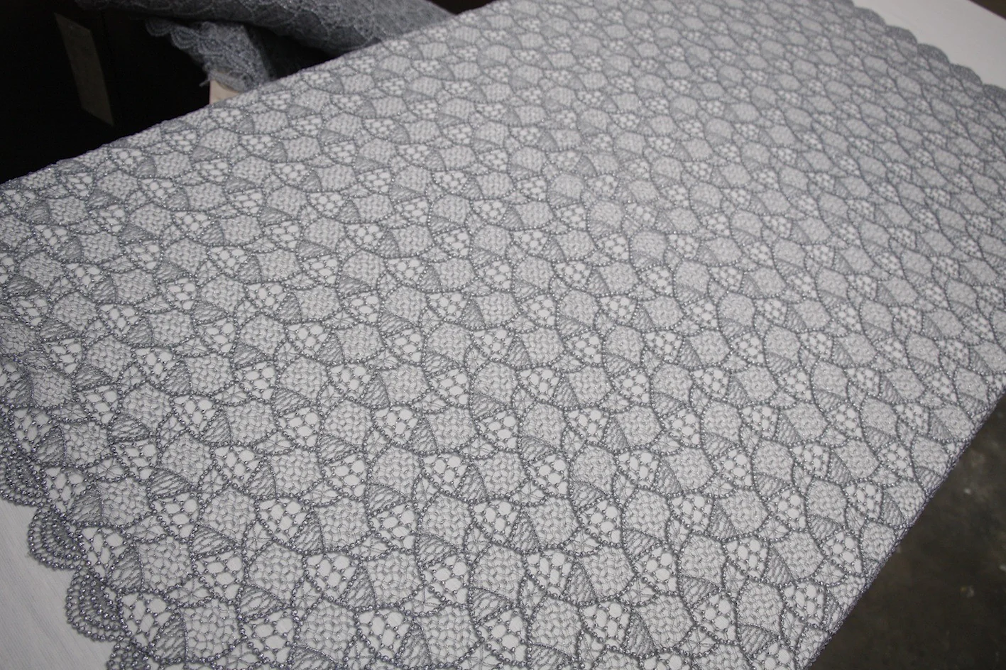 Silver Spot Guipure Lace - Image 4