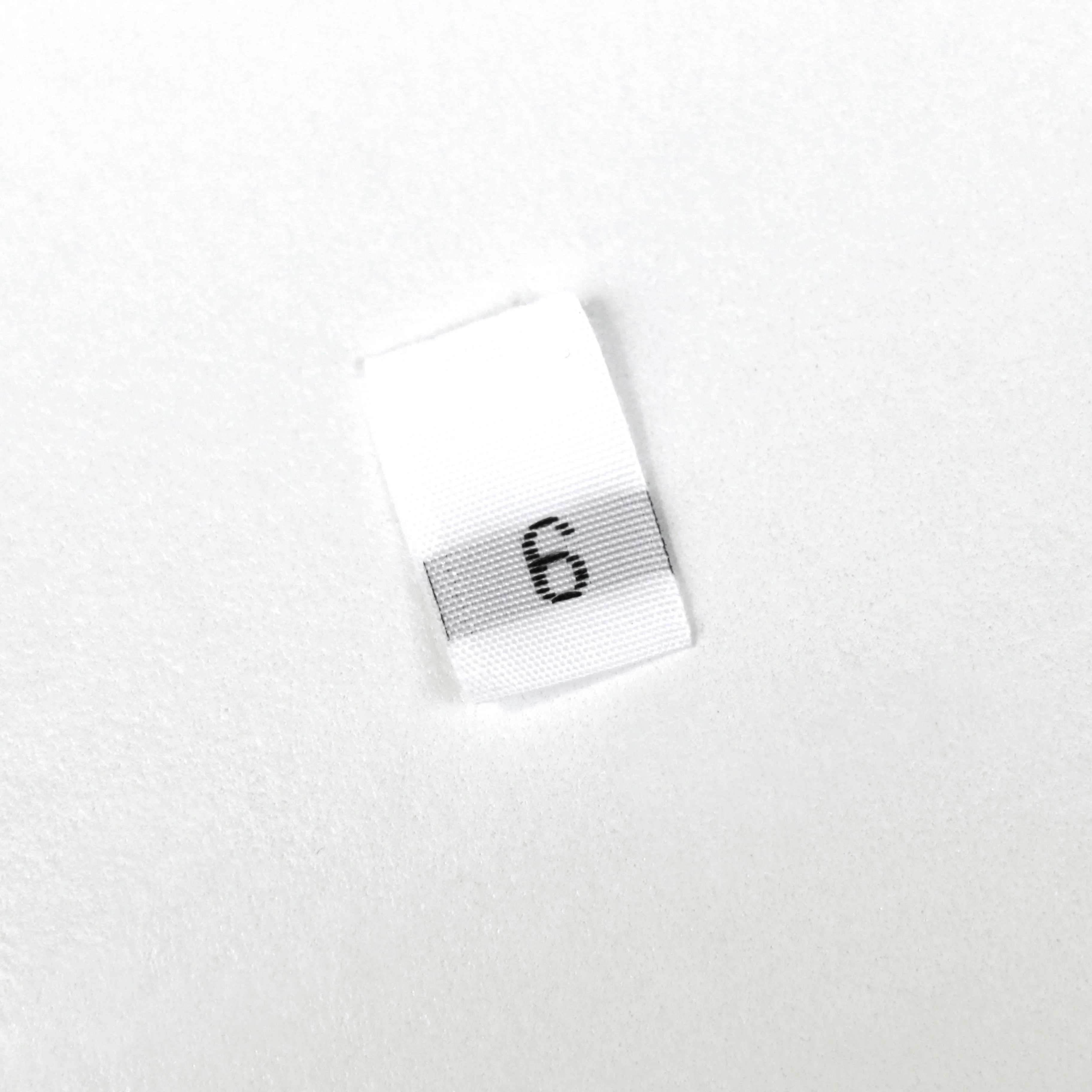 Size Woven Labels - 12 labels (White) - Image 2