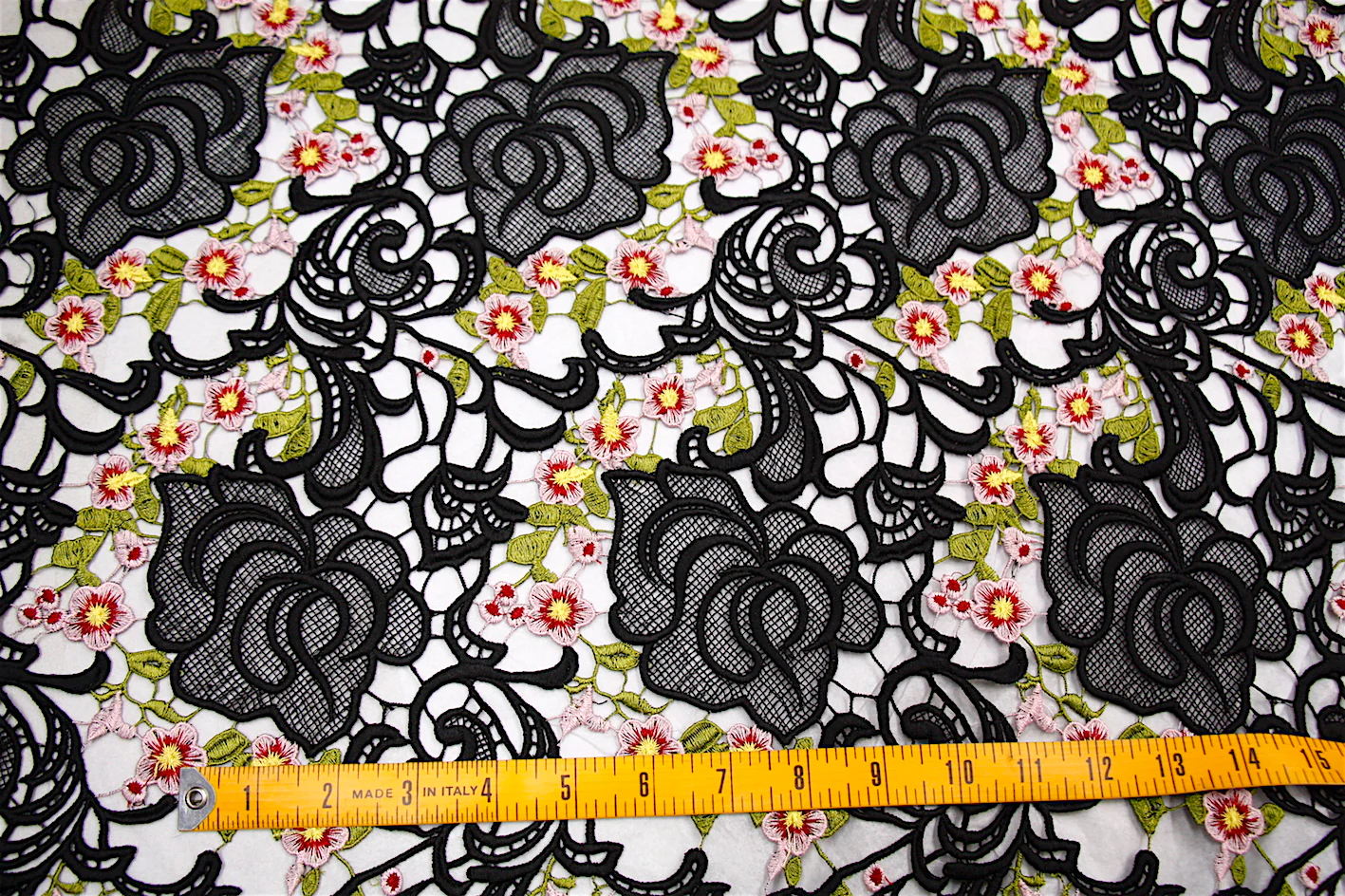 Stella Guipure Lace - Black - Image 2