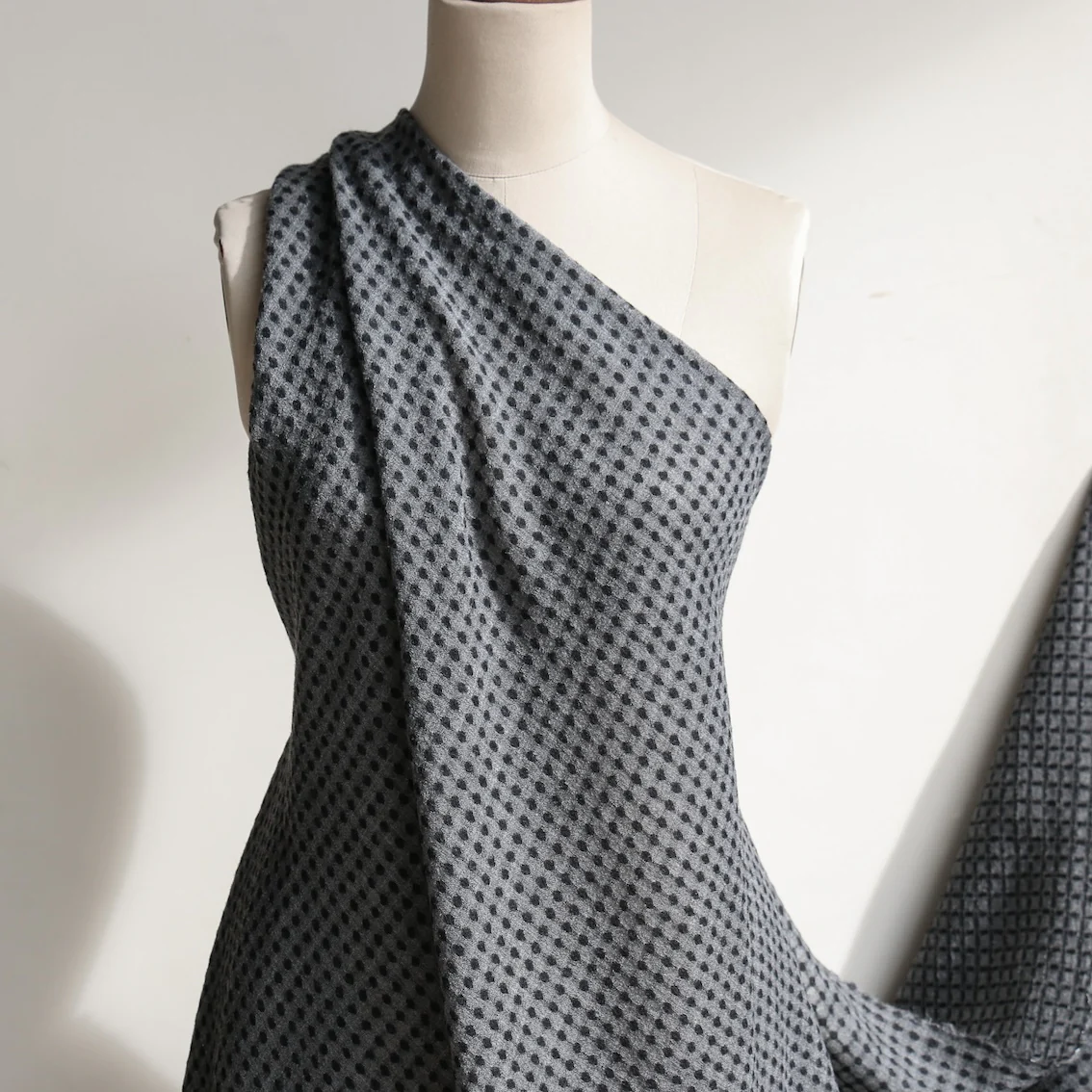 Stilo Black/Grey Wool Gauze - Image 3