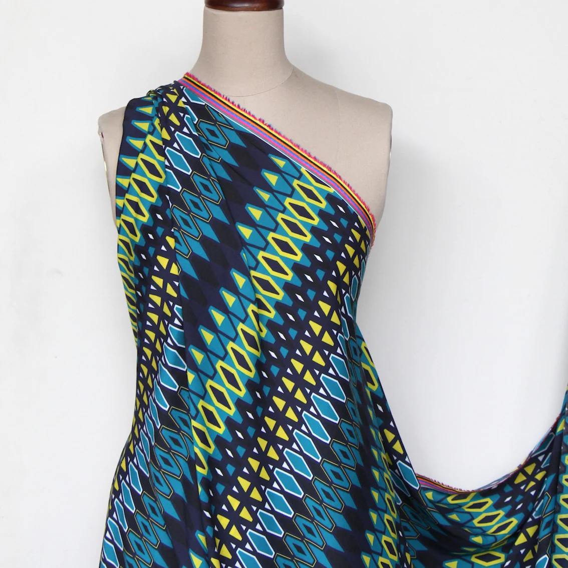 Stretched Hexagon Teal - Image 6
