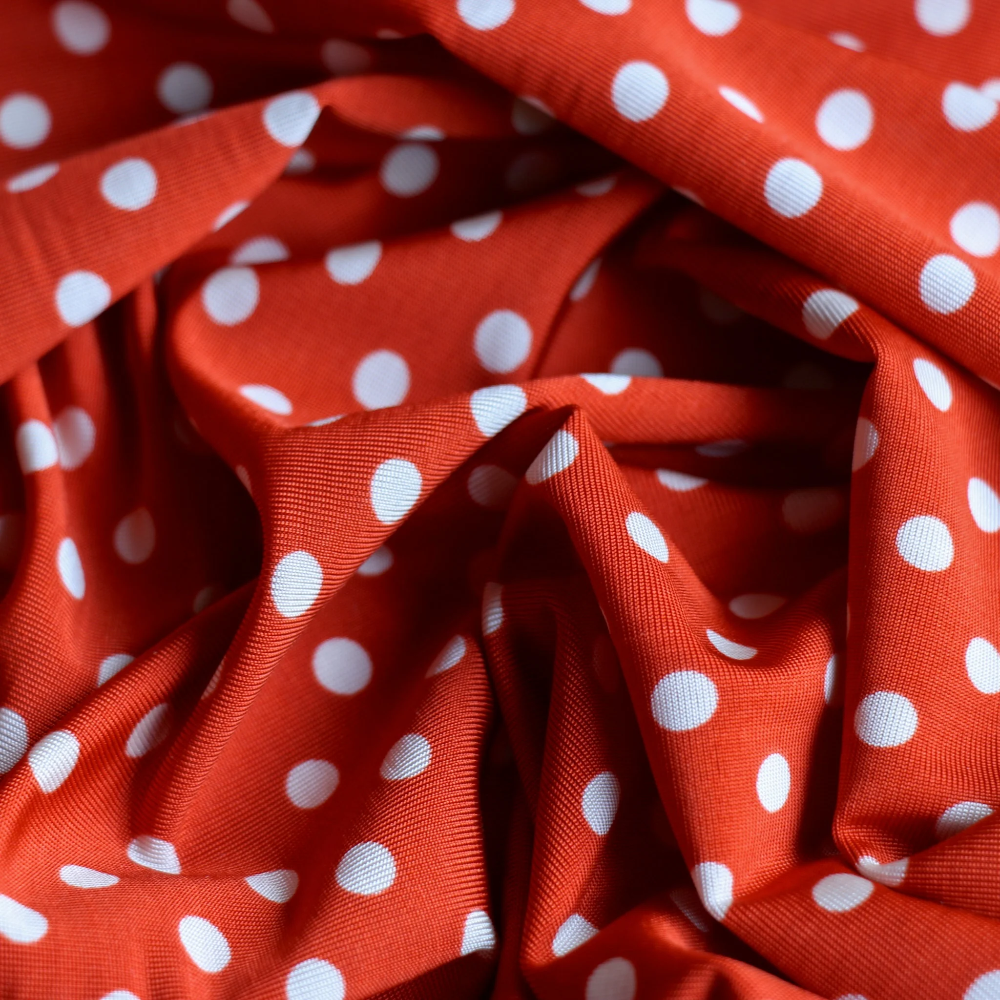 Terracotta Spot Slinky Jersey - Image 2