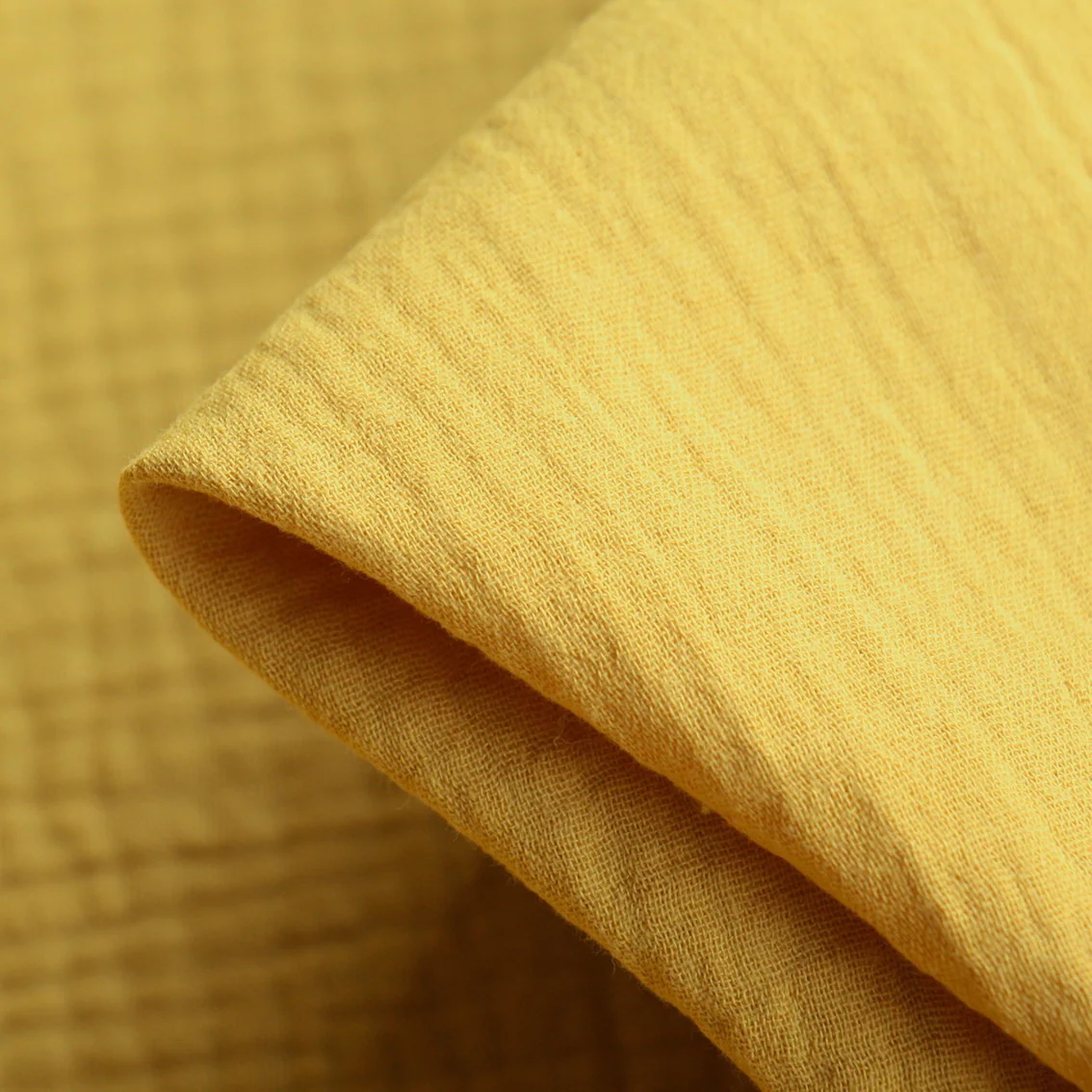 Tumbled Mustard Double Gauze