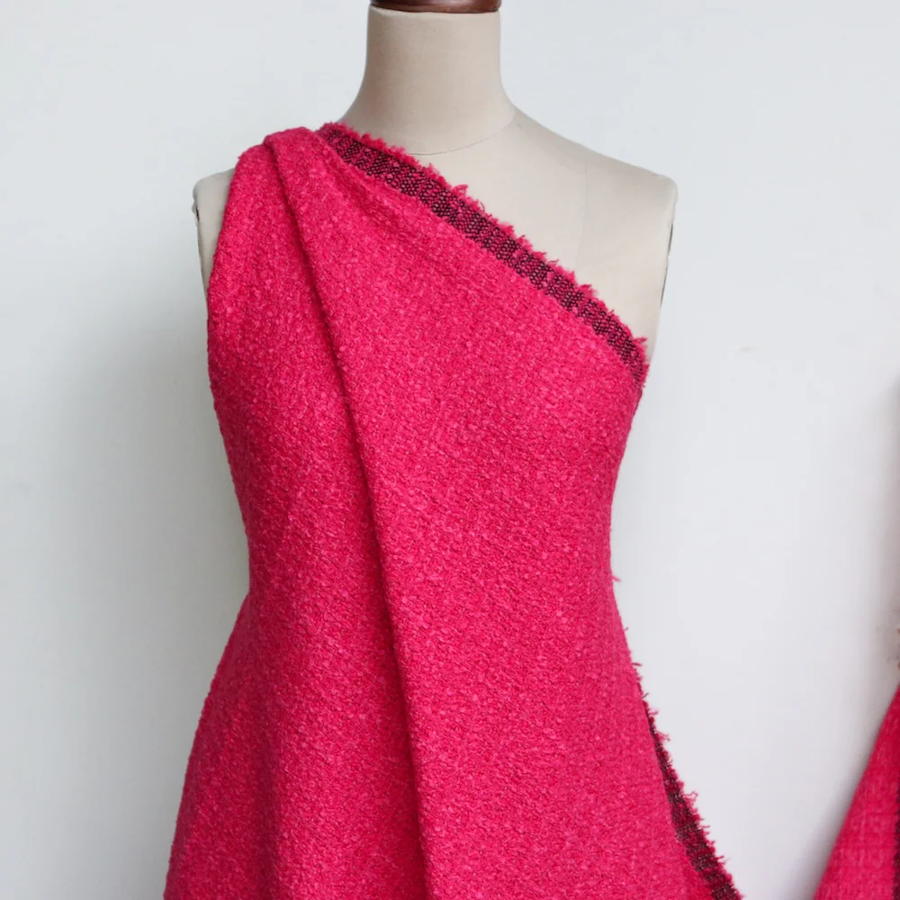 Vale Fuchsia Boucle Tweed - Image 4