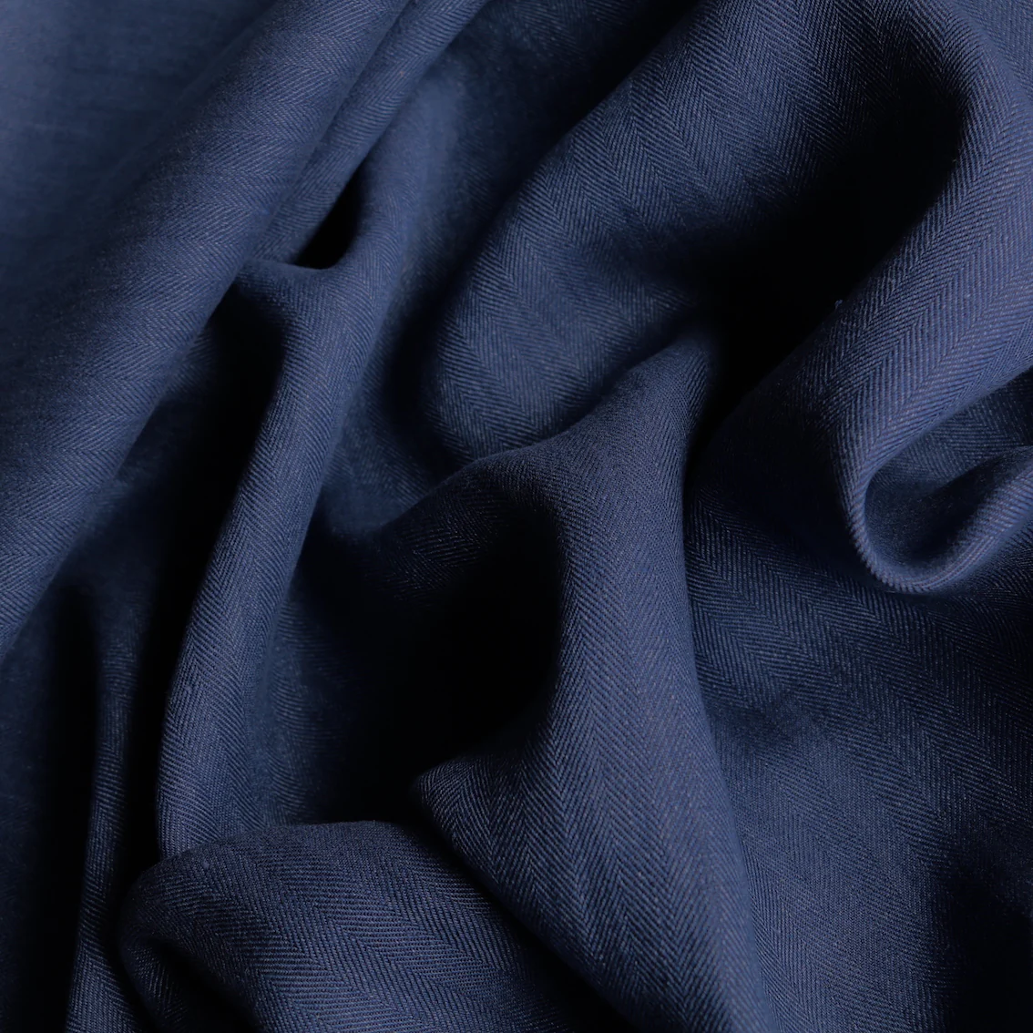 Waterfall Stripe Herringbone Linen - Image 2